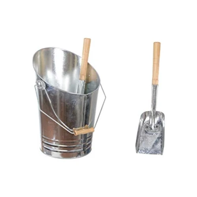 Imagen de HERSIG Accesorios Chimenea Cubo Metalico Galvanizado Cenizas + Pala
