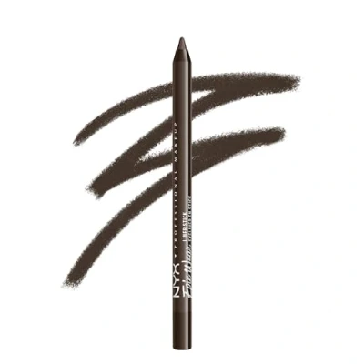 Imagen de NYX PROFESSIONAL MAKEUP Eyeliner Líquido Epic Wear Semi Permanente, Larga Duración, A Prueba de Agua, Delineador Ojos, Rostro y Cuerpo, Acabado Brillante, Color Deepest Brown
