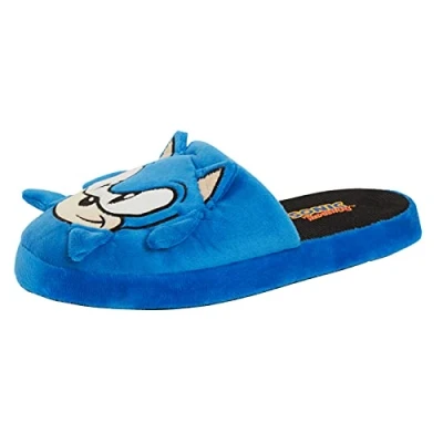 Imagen de Sonic The Hedgehog Zapatillas para hombre jugadores y adolescentes con espalda abierta, sin cordones en las mulas, Blue, 42 1/3 EU