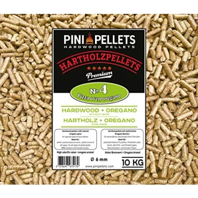 Imagen de PINI pellets de Madera Dura № 4 BBQ Horno Pizza Orégano 10 Kg para hornos con