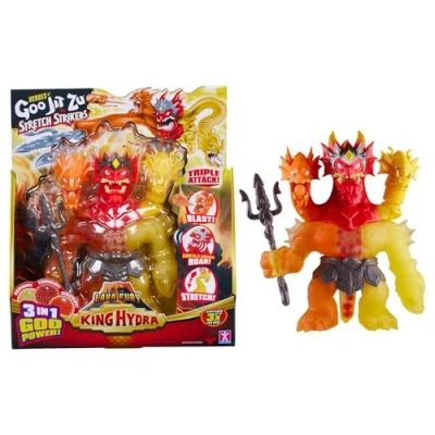 Imagen de Heroes of Goo Jit Zu Figura Stretch Strikers King Hydra con Triple Ataque 3 en 1 Power, además de acción Batalla luz y Sonido