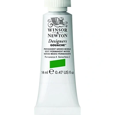 Imagen de Winsor &amp; Newton Diseñador Aguazo Pintura * 2 14ml Permenant Green Middle (484)