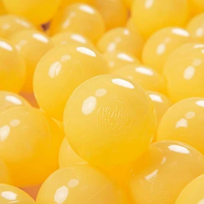 Imagen de KiddyMoon 700 ∅ 7Cm Bolas Colores De Plástico para Piscina Niños, Amarillo