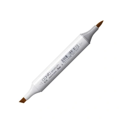Imagen de Copic Sketch E19, Redwood, Rotulador doble con punta de anchura media y pincel.