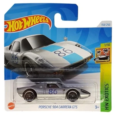 Imagen de Hot Wheels Porsche 904 Carrera GTS HW Exotics 1/10 HRY73 Short Card Plata metálica Mattel 2024 1:64