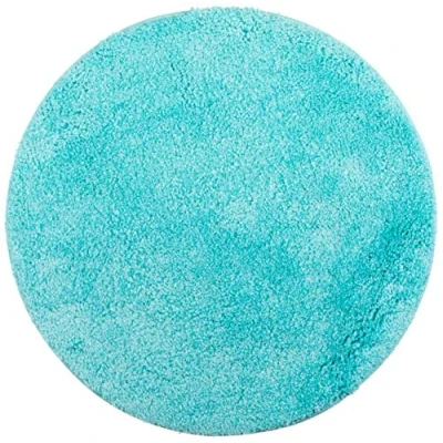 Imagen de Brandsseller Alfombrilla de baño, poliéster, Turquesa, Ø 60 cm