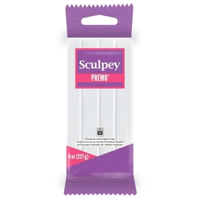 Imagen de Polyform Premo Sculpey Arcilla polimérica, 8 onzas, Color Blanco, 1 Unidad