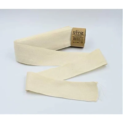 Imagen de Trimz Cinta de Espiga 100% algodón, Natural, 40mm x 5m, 25
