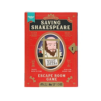 Imagen de Ridley&#039;s Juegos: Timescape: Saving Shakespeare an Escape Room Game Brainteasers Mystery Resolving Crack The Code Favoritos de la noche juegos A partir 12 años Juego 90 minutos