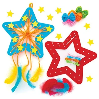 Imagen de Baker Ross Kit Acchiappasogni Stella (confezione da 4) Attività Creative per Bambini