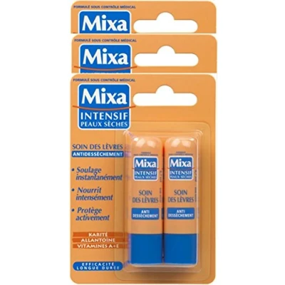 Imagen de Mixa Intensif Peaux Sèches Soin des Lèvres Antidessèchement x2 4.7 ml