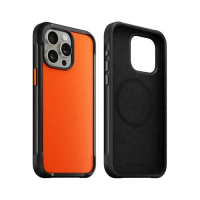 Imagen de Nomad rugged funda protectora iPhone 15 Pro ultra naranja