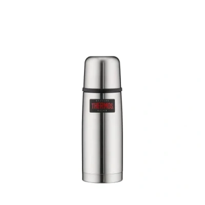 Imagen de Thermos Termo, frasco de acero inoxidable, ligero y compacto, 350 ml, metalizado, 7x7x24 cm