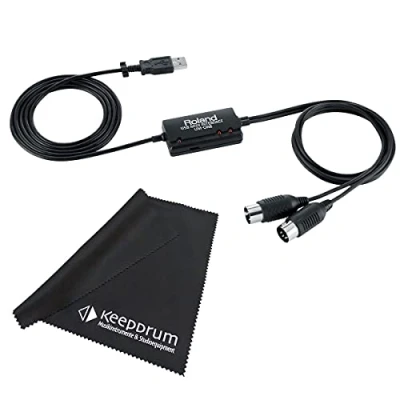 Imagen de Roland UM One MkII Cable de interfaz USB MIDI + paño microfibra Keepdrum