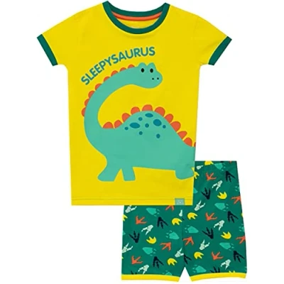 Imagen de Harry Bear Pijamas para Niños Dinosaurio Ajuste Ceñido Amarillo 4 5 Años