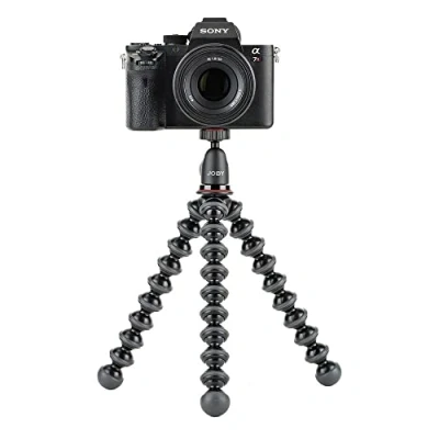 Imagen de JOBY GorillaPod Kit 1K Trípode Flexible Compacto con Rótula para Cámaras Compactas y CSC, Sin Espejo, Peso hasta 1 kg, JB01503 BWW