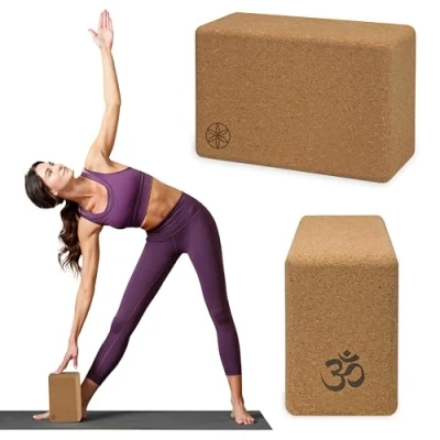Imagen de Gaiam Cork Block Bloque de Corcho para Yoga, Unisex, Natural, 4 Inch x 6 9