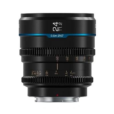 Imagen de SIRUI Night Walker 24mm T1.2 S35 Lente de Cine con Montura E, Enfoque Manual APS C Apertura Grande para A6100, A6400, NEX 3, 5, 7 MS24E B