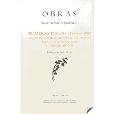 Imagen de Obras Por Juan Ramon Jimenez: Primeras Prosas (1898 1908)