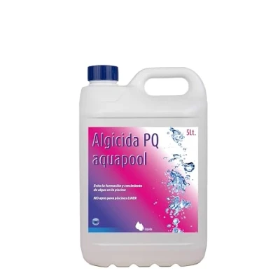 Imagen de Algicida abrillantador PQ Aquapool de Larga duración Efecto CLARIFICANTE NO Apto para Liner Contiene Cobre