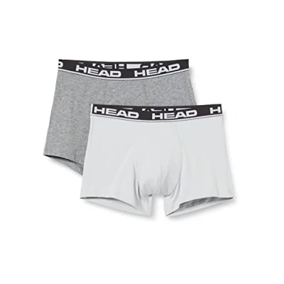 Imagen de Head Calzoncillos tipo bóxer para hombre, 10 unidades, 012 Grey Combo, M