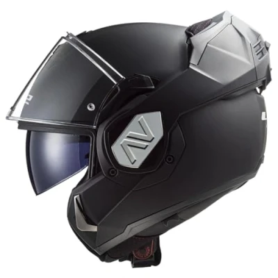 Imagen de LS2, Casco de moto modular ADVANT negro mate UCS + intercom 4X M