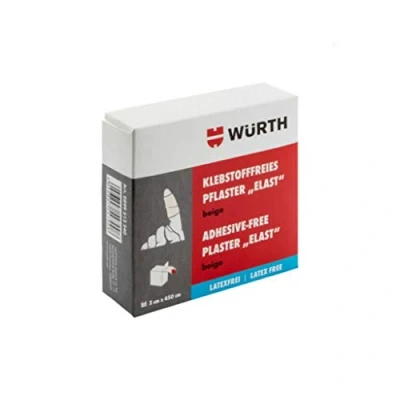 Imagen de venda elástica Taping Wurth, sin látex, pegamento, de 3 x 450 cm, modelo n. 0899512240