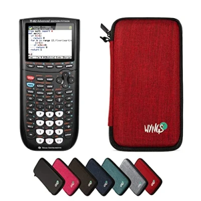 Imagen de CALCUSO Paquete Básico Rojo con Calculadora Grafica TI 82 Advanced Python Edition