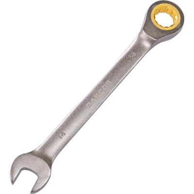 Imagen de DAKCOS Llave Fija con Carraca Combinada de trinquete 14mm, Cr V 72 deintes
