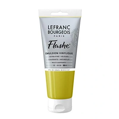 Imagen de Lefranc Bourgeois Flashe Pintura acrílica, Verde Stil De Grain Iridiscente, 80 ml (1er Pack),