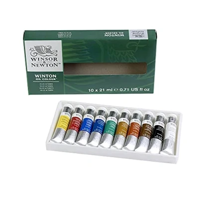 Imagen de Winsor &amp; Newton óleo Winton Set de 10 tubos 21ml, colores surtidos