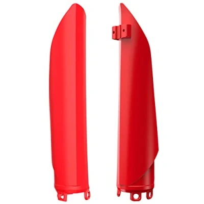 Imagen de POLISPORT 8398700001 Juego de protectores horquilla fabricado en polipropileno resistente a los impactos sin herrajes compatible con motocicletas BETA color rojo