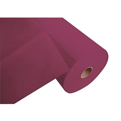 Imagen de Pro Mantel Ref R732408I Cabeza desechable de Fieltro spunbond Caja 4 Rollos 24 m Largo x 0,4 Ancho precortado Cada 1,20 Representa 20 Cabezas Color Burdeos