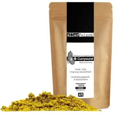 Imagen de allerFeinst! curry wurstgewürzz El mejor polvo de para salsa y aderezo Preparación especias, 1 paquete (1 x 100 g)