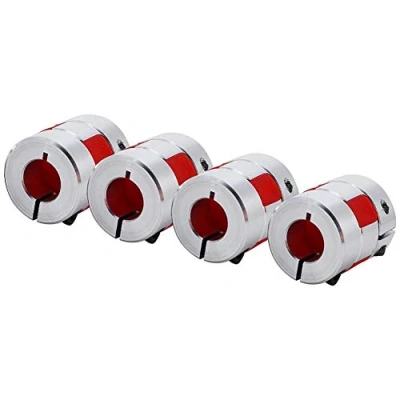 Imagen de acoplamiento de eje ciruelo, 6,35 mm x 10 flexible ciruelo CNC motor paso a codificador