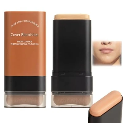 Imagen de 2025 Base de Maquillaje Ligera E Hidratante Coreana con Brocha Incorporada, En Barra Borrador Impecable, Cobertura Total Resistente Al Agua (04)