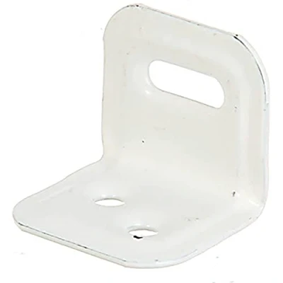 Imagen de Alberts 849535 Escuadra de ensamblaje ancha Empotrada Con recubrimiento plástico blanco 25 x 30 mm Juego 50