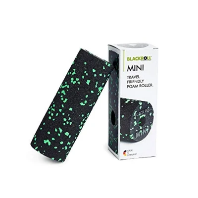 Imagen de BLACKROLL® Mini rollo de masaje para fascia (15 x 5 cm), pequeño rodillo fitness automasaje, práctico viajes, oficina o gimnasio, dureza media, fabricado en Alemania,