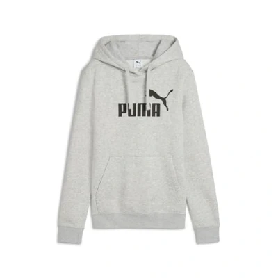 Imagen de Puma LOGO Hoodie Jersey con capucha, Mujer, Talla: XS, Light gray heather