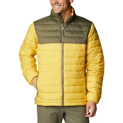Imagen de Columbia Powder Lite Jacket Hombre, Golden Nugget/Stone Green, L