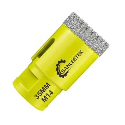 Imagen de Broca de Diamante 35mm Dentado Sierra Perforadora para Cerámica Porcelana Mármol Granito M14 Rosca SANLEETEK