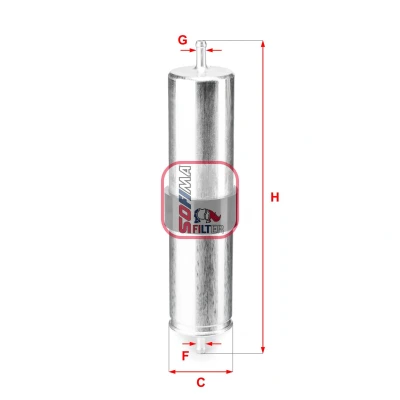 Imagen de SOFIMA S 1838 B Filtro Combustible Cartucho filtrante 8mm MINI: Hatchback