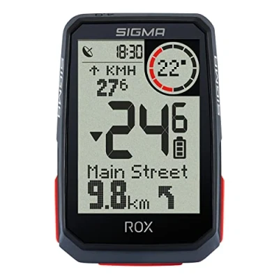 Imagen de SIGMA Gps Bicicleta Rox 4.0 Con 30 Funciones Como Sensor De Frecuencia Cardíaca, Ciclocomputador Compatible E Bike Y Navegación Inteligente, Cuentakilómetros