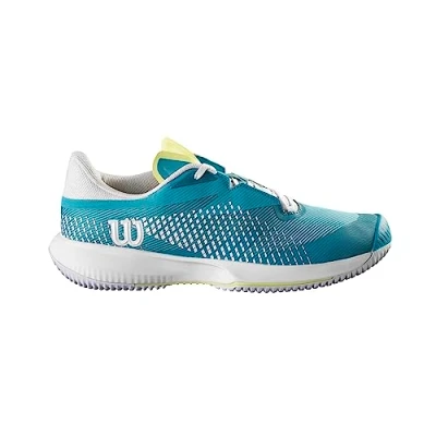 Imagen de Wilson Kaos Swift 1.5, Sneaker Mujer, Algiers Blue/White/Sunny Lime, 37 1/3 EU