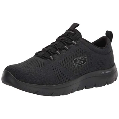 Imagen de Skechers Men&#039;s Summits Louvin, Mocasín Hombre, Color Blanco y Negro, 43 EU Ancho