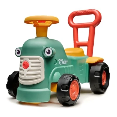 Imagen de FALK Cuarto Portatractor Verde Maurice con Barra ergonómica para Caminar A Partir de 12 meses 90% plástico Reciclado Fabricado en Francia 901, Multicolor, Small (901)
