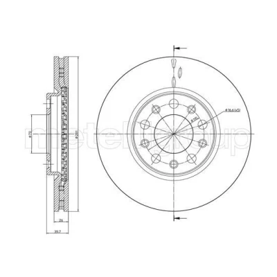 Imagen de Disco de freno METELLI 23 1254C