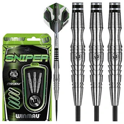 Imagen de WINMAU Sniper Set de Dardos Punta Acero Tungsteno 23 Gramos con Prism Alpha Vuelos and Force Ejes (Tallos)