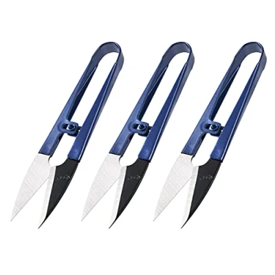 Imagen de Beaditive tijeras de costura (set 3) acero alto carbono hilo, hilado, bordado clippers snippers mano para artes, y proyectos bricolaje uso usos múltiples