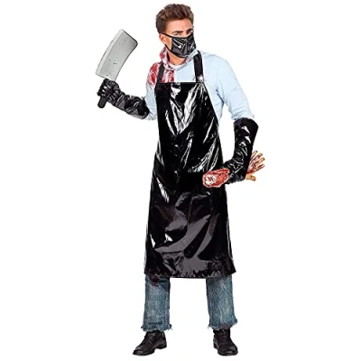 Imagen de Widmann Carnicero Horror Set disfraz hombre, multicolor, (L/XL), 1522